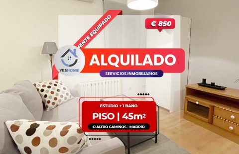 Piso tipo Estudio en Alquiler en Cuatro Caminos